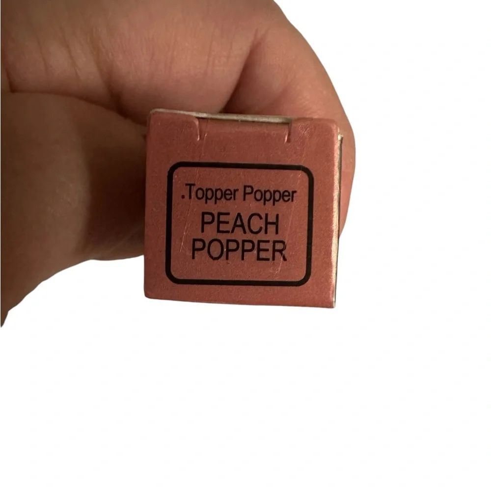 Pop Beauty Topper Popper Metallic Lip Stain Peach Popper NIB